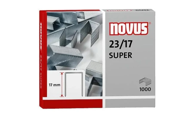 Novus 23/17 Super Staples - Pack of 1000